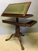 A George III mahogany metamorphic library table,