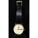 A 9 ct gold cased gentleman's Rotary wristwatch The cream dial with batons and subsidiary date