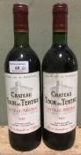 Chateau Tour du Tertre Listac-Medoc, 1983 Two bottles.