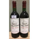 Chateau Tour du Tertre Listac-Medoc, 1983 Two bottles.