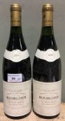 Borgueil le Petit Mont, 2001 Two bottles.