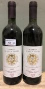 I Grilli di Villa Thala Rosso di Sicilia Vino da Tavola, 1993 Two bottles.