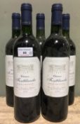 Chateau Fontblanche Premieres Cotes de Blaye, 1996 Five bottles.