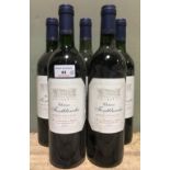 Chateau Fontblanche Premieres Cotes de Blaye, 1996 Five bottles.