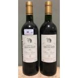 Chateau Cadouin Segur Bordeaux Superieur, 1998 Two bottles.