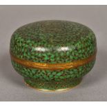 A Chinese cloisonne box and cover Of domed circular form,