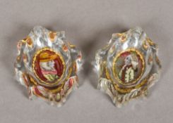 A pair of early 19th century Continental, possibly Swiss,