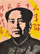 WANG CHUN (born 1966) Chinese Mao Acrylics Signed 47 x 66 cm,