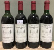 Chateau la Bourgette Bordeaux Superieur, 1988 Four bottles.