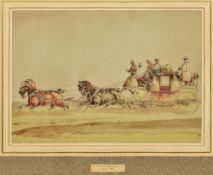 CHARLES COOPER HENDERSON (1803-1877) British The Yeovil Express Royal Mail Coach Watercolour and
