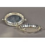 A pair of Edward VII silver bonbon dishes, hallmarked London 1908,