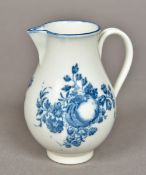 An 18th century Caughley blue and white sparrow beak jug Decorated with fruiting sprays. 9 cm high.