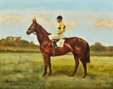 DUDLEY COOK (20th century) British Arkle With Pat Taaffe Up Oil on board Signed 49 x 39 cm,