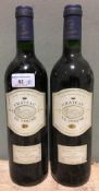 Chateau le Tertre Graves de Vayres, 1996 Two bottles.