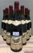 Bourgogne Irancy Caves Leon Bienvenuet Fils, 1993 Ten bottles.