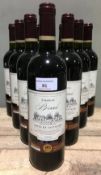 Chateau Briand Cotes de Castillon, 2006 Ten bottles.