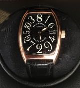 FRANCK MULLER, an 18 ct gold cased Crazy Hours gentleman's wristwatch, reference 7851CH,