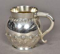 A Victorian silver mug, hallmarked London 1885,