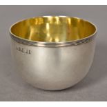 A George III silver and silver gilt tumbler cup, probably hallmarked for London 1795,