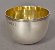 A George III silver and silver gilt tumbler cup, probably hallmarked for London 1795,