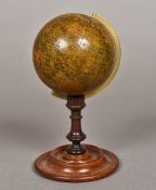 A Victorian Malby's terrestrial globe, dated 1844 Of small proportions,