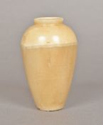 An Egyptian alabaster jar