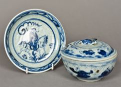 A Chinese blue and white porcelain bowl