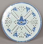 A Chinese Export blue and white porcelai