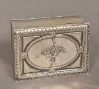 A 19th century Continental silver snuff