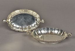A pair of Edward VII silver bonbon dishe