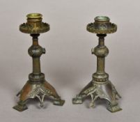 A pair of 19th century medieval revival