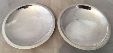 A pair of Danish Sterling silver dishes,