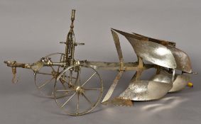 A Scratch Built steel model of a plough