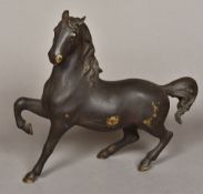 A Chinese bronze model of a horse Natur