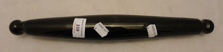 A Victorian glass rolling pin