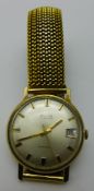 An Avia gentleman's gold wristwatch