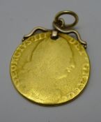 An 18th century George III gold Guinea