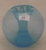 A John Walsh Walsh blue glass specimen flower vase,