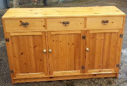 A modern pine sideboard