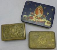 A WWI Princess Mary Christmas 1914 tin, etc.