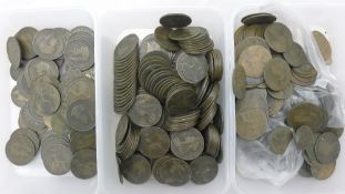 Three boxes of coins