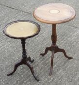 A reproduction wine table and another