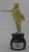 A Victorian carved ivory figure,