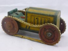 A German tin plate tractor
