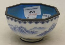 A Canton enamel bowl