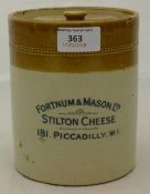 A Fortnum & Mason Ltd stoneware Stilton Cheese pot