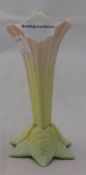 A Royal Worcester leaf moulded specimen vase,