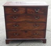 A George III mahogany chest of drawers