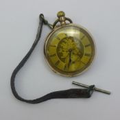 A 9 K gold pocket watch