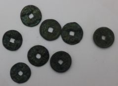 Eight Chinese coins